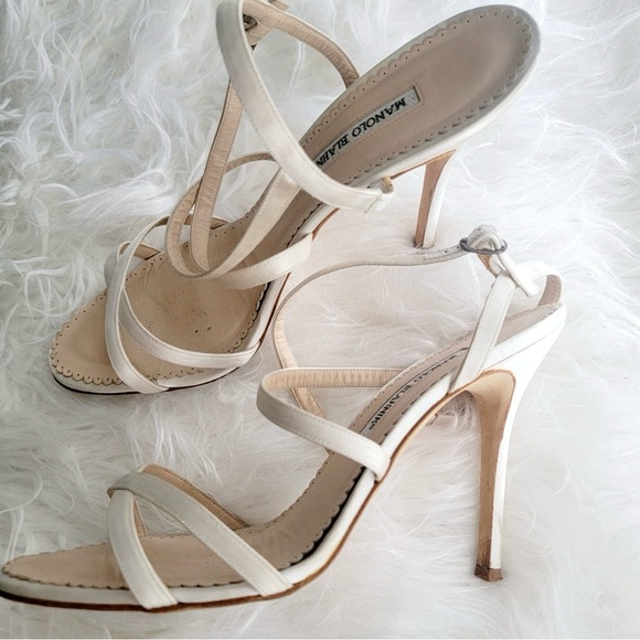 Monolo Blahnik Satin Heels - Picture 2 of 5